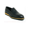 Mens Carrucci Whole Cut Leather Fade Slip On Dress Shoe in Black