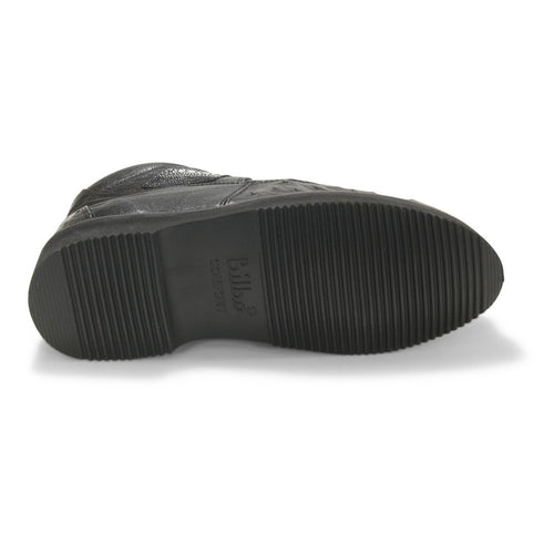 Los Altos Men’s Black Stingray and Ostrich Skin Casual Shoes, Exotic Lace Up Ankle Dress Shoes