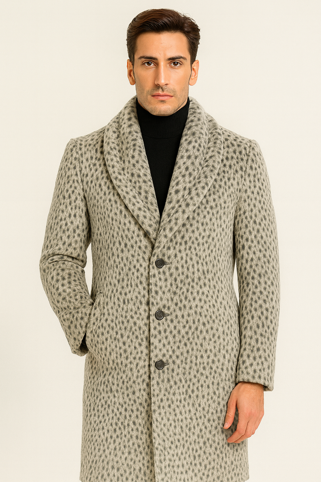 Vintage 1920s Gangster Pimp Coat – Full Length Leopard Faux Fur Style - Coat Size 38