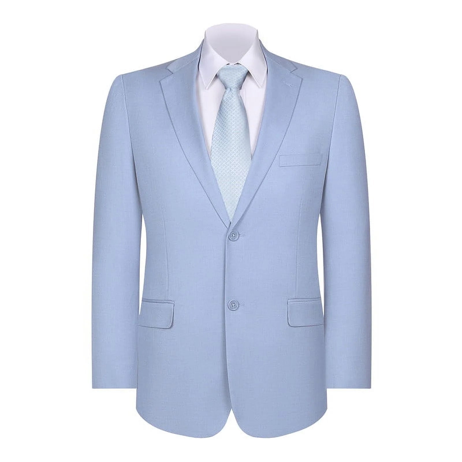 Mens Blazer Classic Fit Sport Coat Two Buttons Lightweight Suit Jacket Iceberg Green - 36 Short