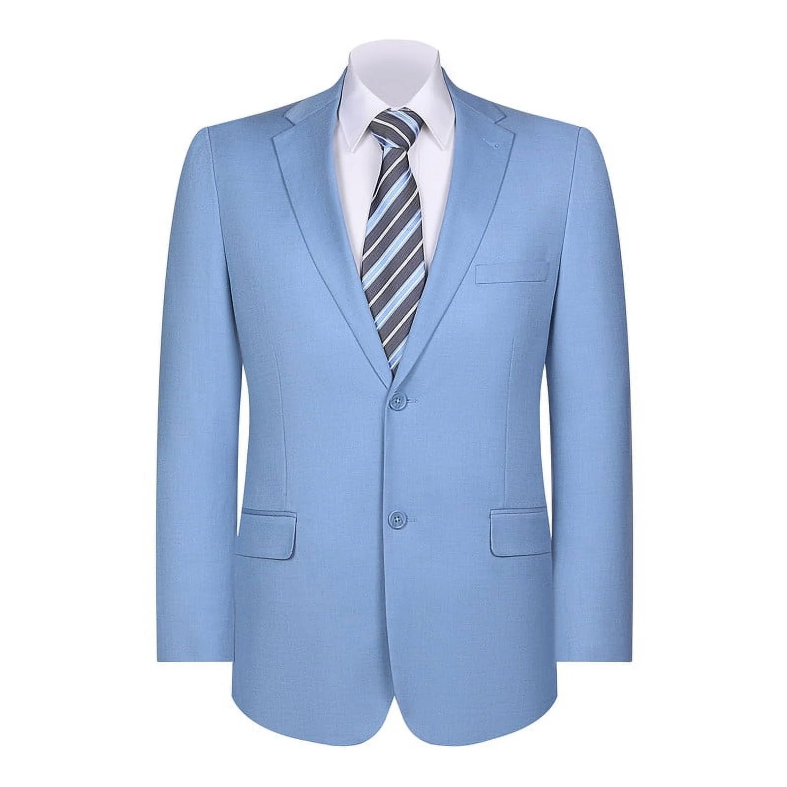 Mens Blazer Classic Fit Sport Coat Two Buttons Lightweight Suit Jacket Iceberg Green - 36 Short