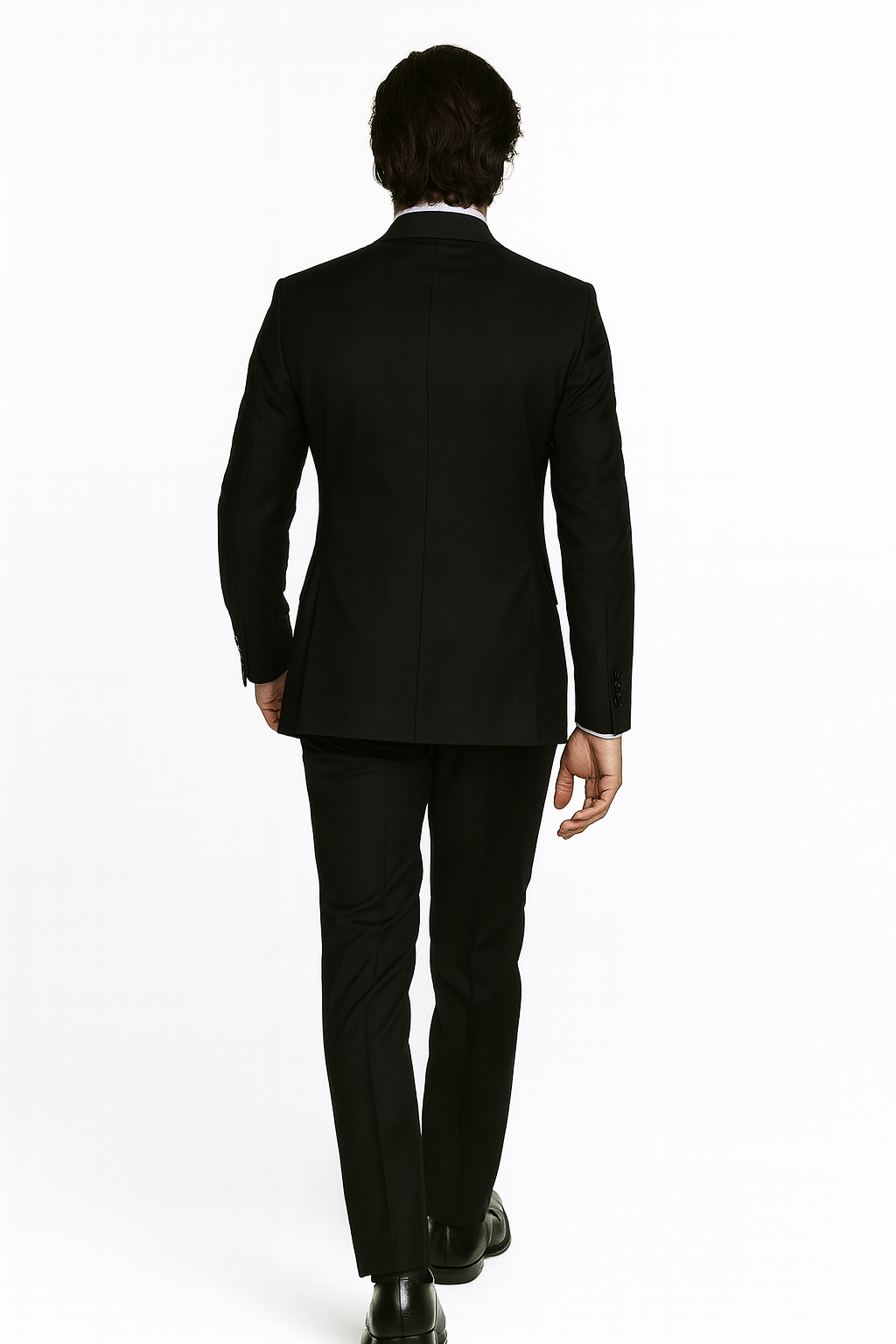 Pacelli by Zacchi Men's 2-Piece Double Breasted Suit - Solid Colors - 38 Short Jacket+32 Waist Adjustable 28to34)(Height: 5 4 to5 7 )(Neck  15-16.5)S-M)