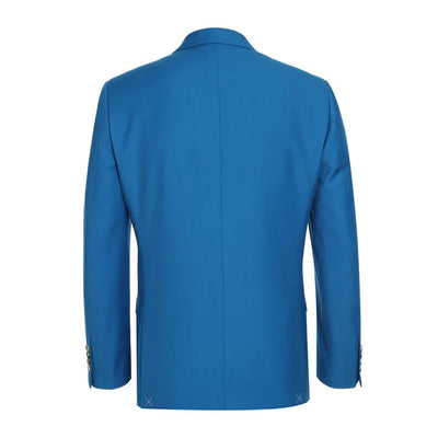 Cheap Priced Suit - Mens Basic Two Button Slim Fit Royal Cobalt Blue Suit
