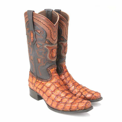 Los Altos Pirarucu Cognac European Square Toe Mens Boot