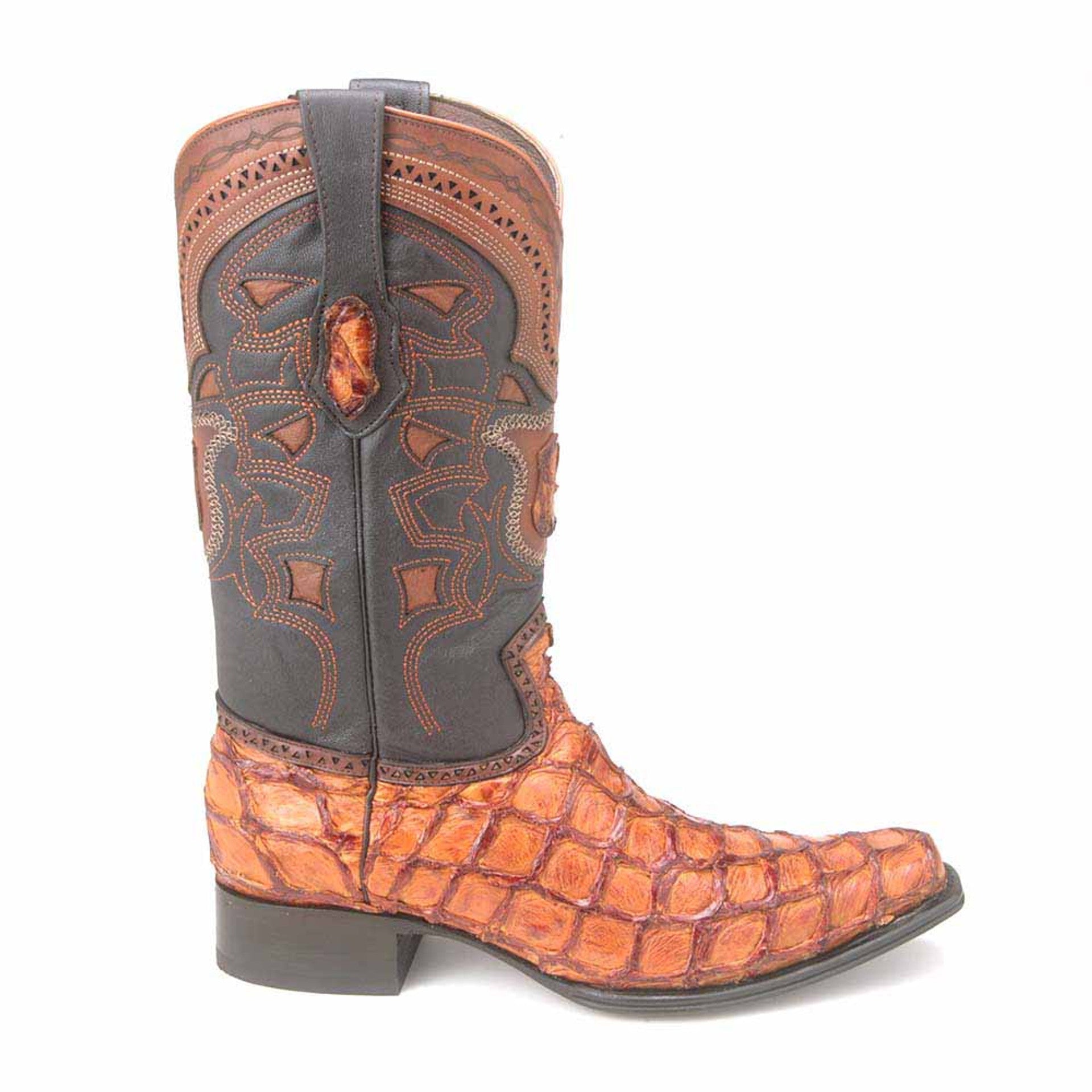 Los Altos Pirarucu Cognac European Square Toe Men’s Boot - 6