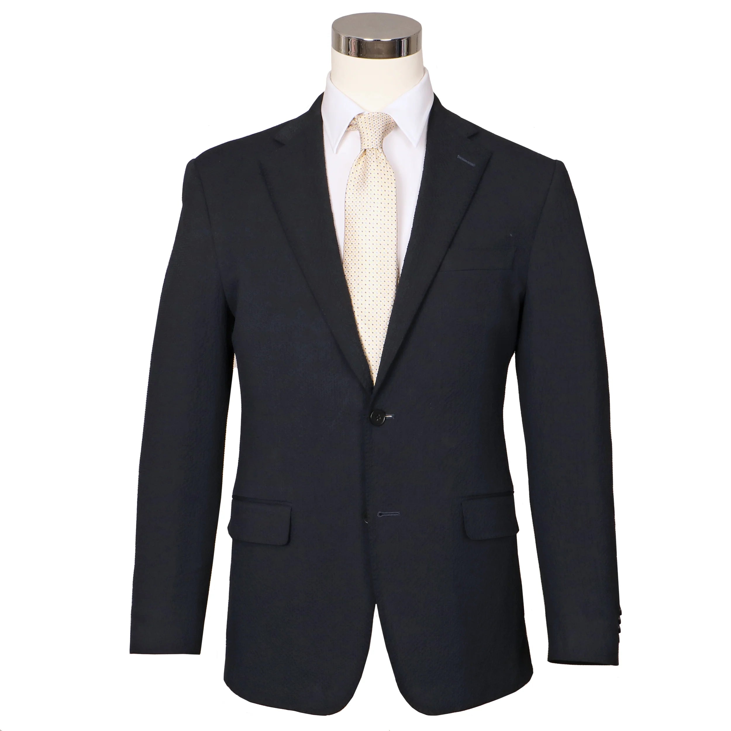 Seersucker Blazer - "Commanders Navy"  Seersucker Sport Coat Commanders Navy Seersucker Stretch Sport Coat