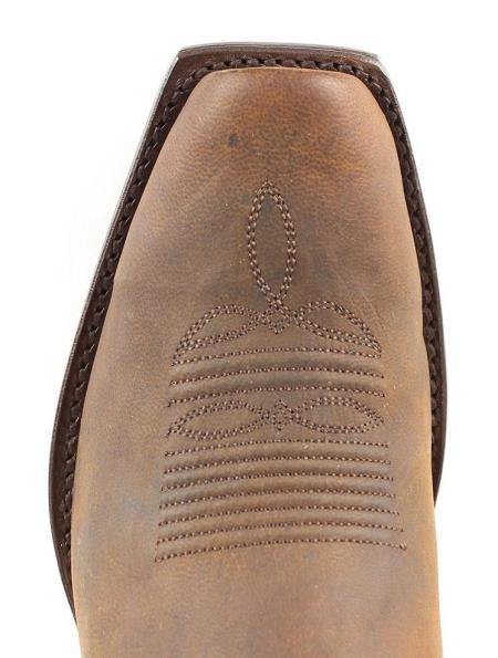 Men's Los Altos Boots 7 Toe Genuine Premium Leather Cowboy Handmade Dress Cowboy Boot Cheap Priced For Sale Online Mad Dog Brown - 6.0 Standard / D / Medium