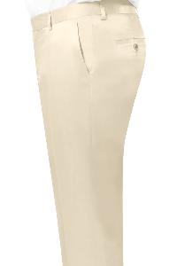 Shiny Dress Pants Cream - Sharkskin Pant For Men - Sateen Pants - dress size pants : 28 Unfinished bottom