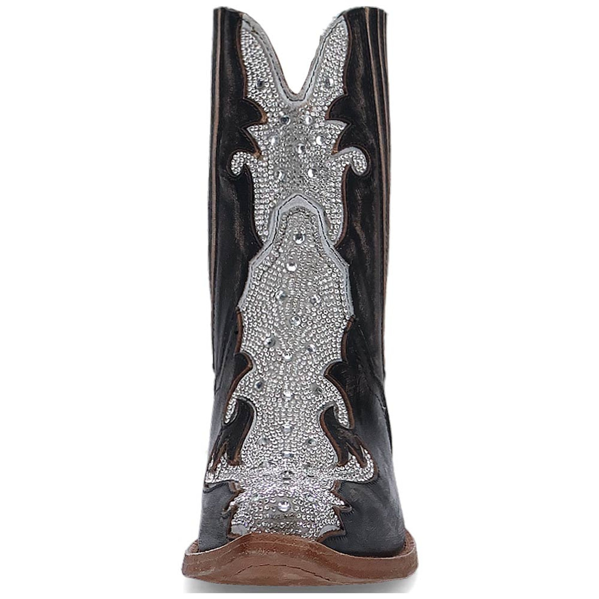 Dan Post Women's Crystal Black Snip Ankle Bootie - 6M