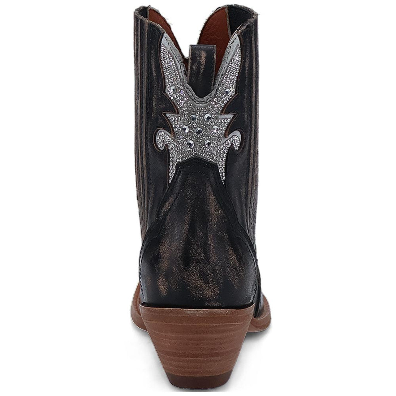Dan Post Women's Crystal Black Snip Ankle Bootie - 6M