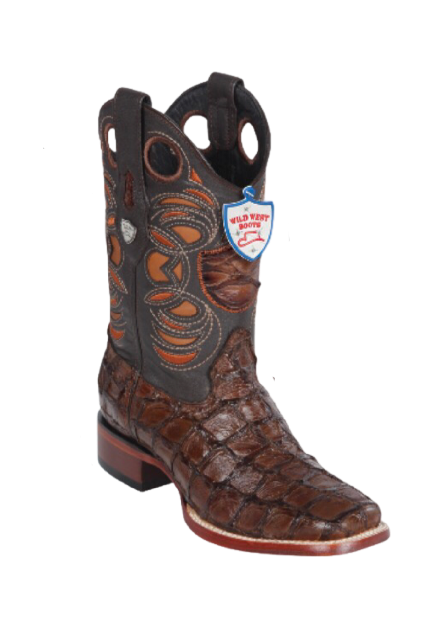 Bota de Pirarucu Original Horma Punta Recortada Wild West - 6