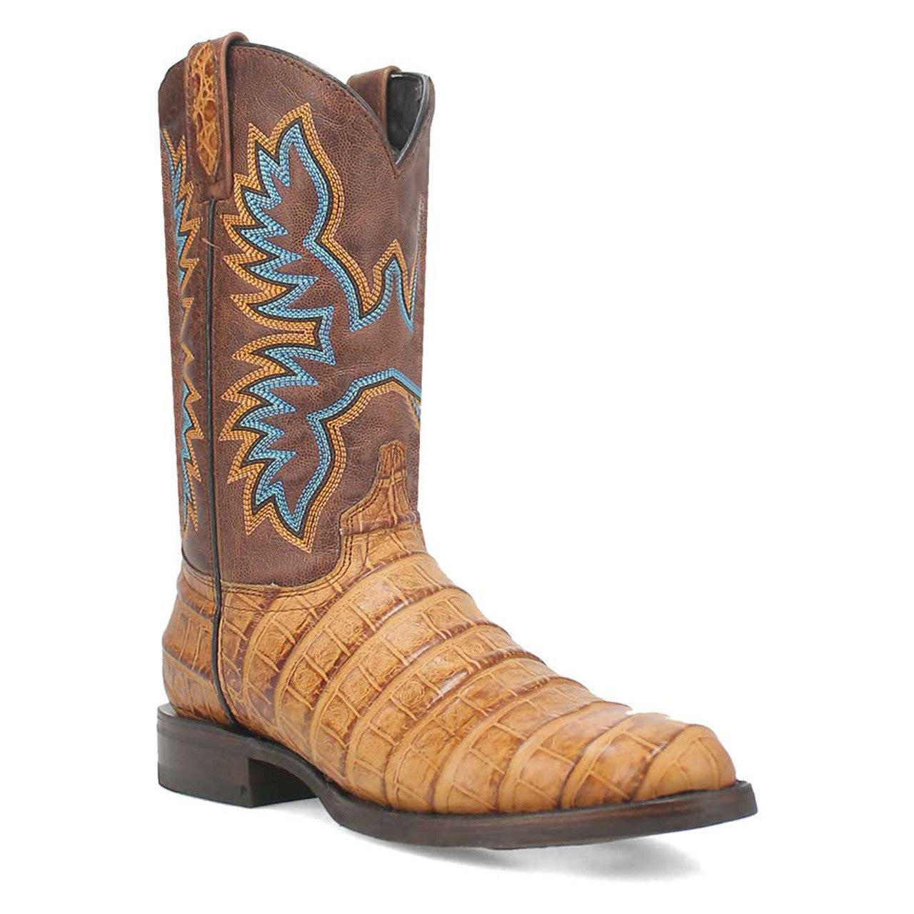 Dingo Round Toe Tan Leather Boots - 6D