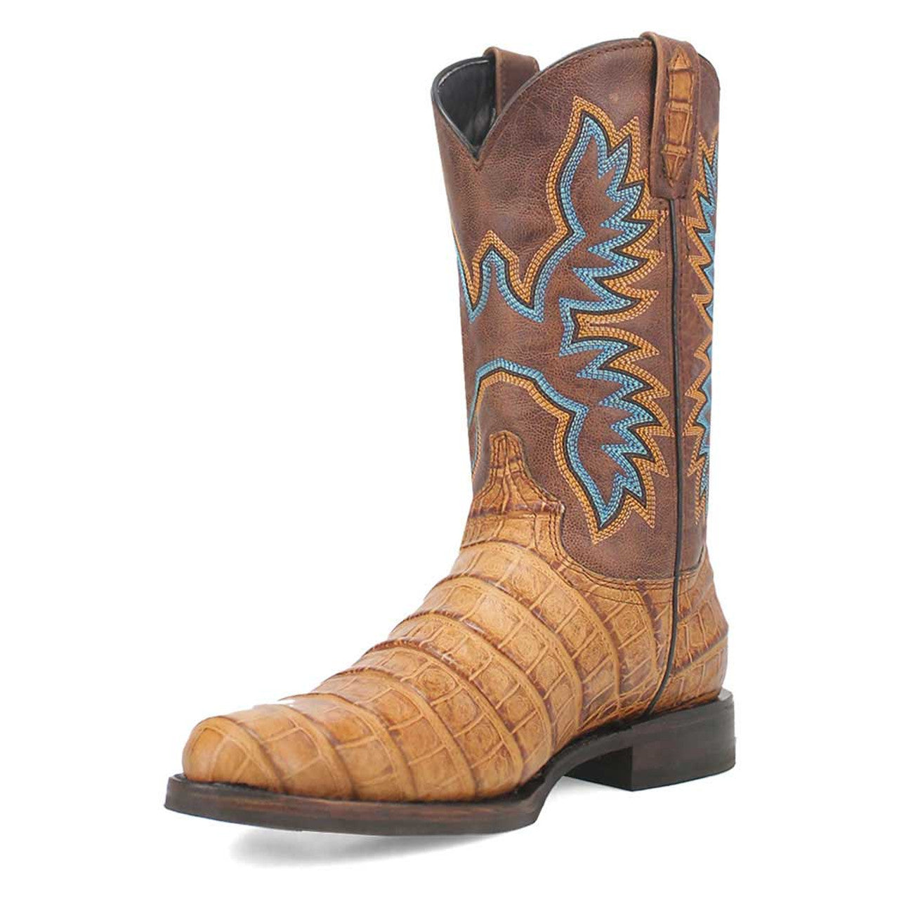 Dingo Round Toe Tan Leather Boots - 6D