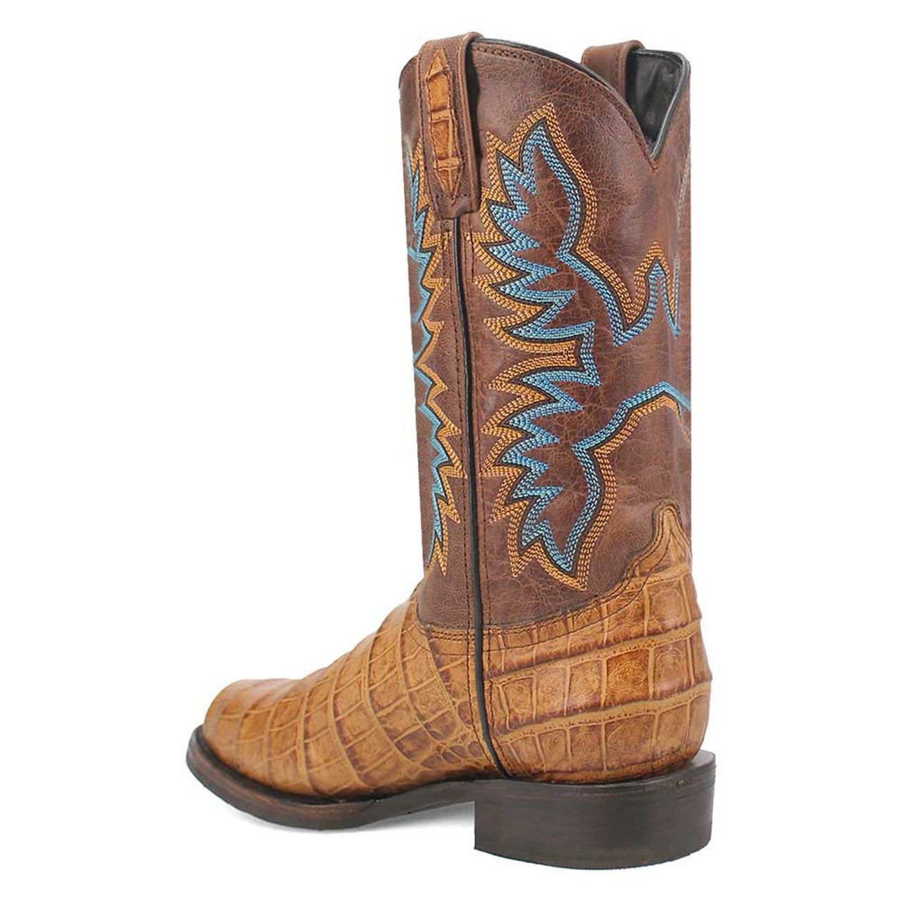 Dingo Round Toe Tan Leather Boots - 6D
