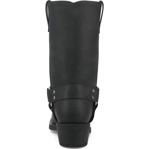 Dingo Black Oil Resistant Leather Mens Biker Boot