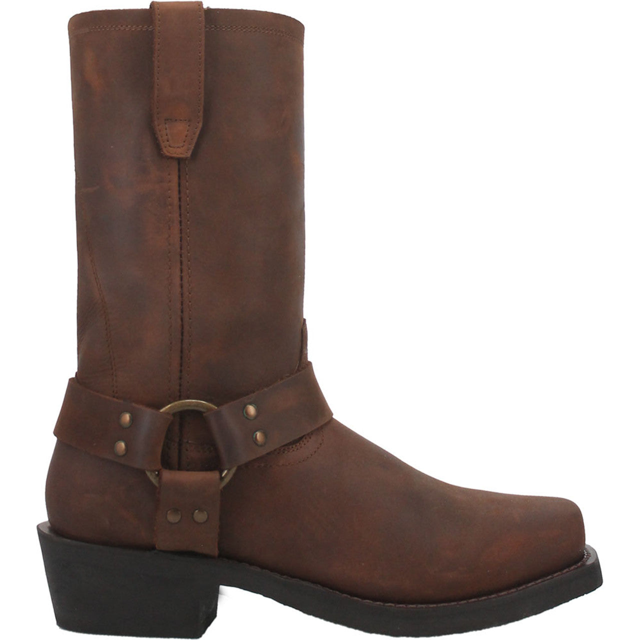 Dingo Goucho Brown Mens Motorcycle Leather Boots - 7D