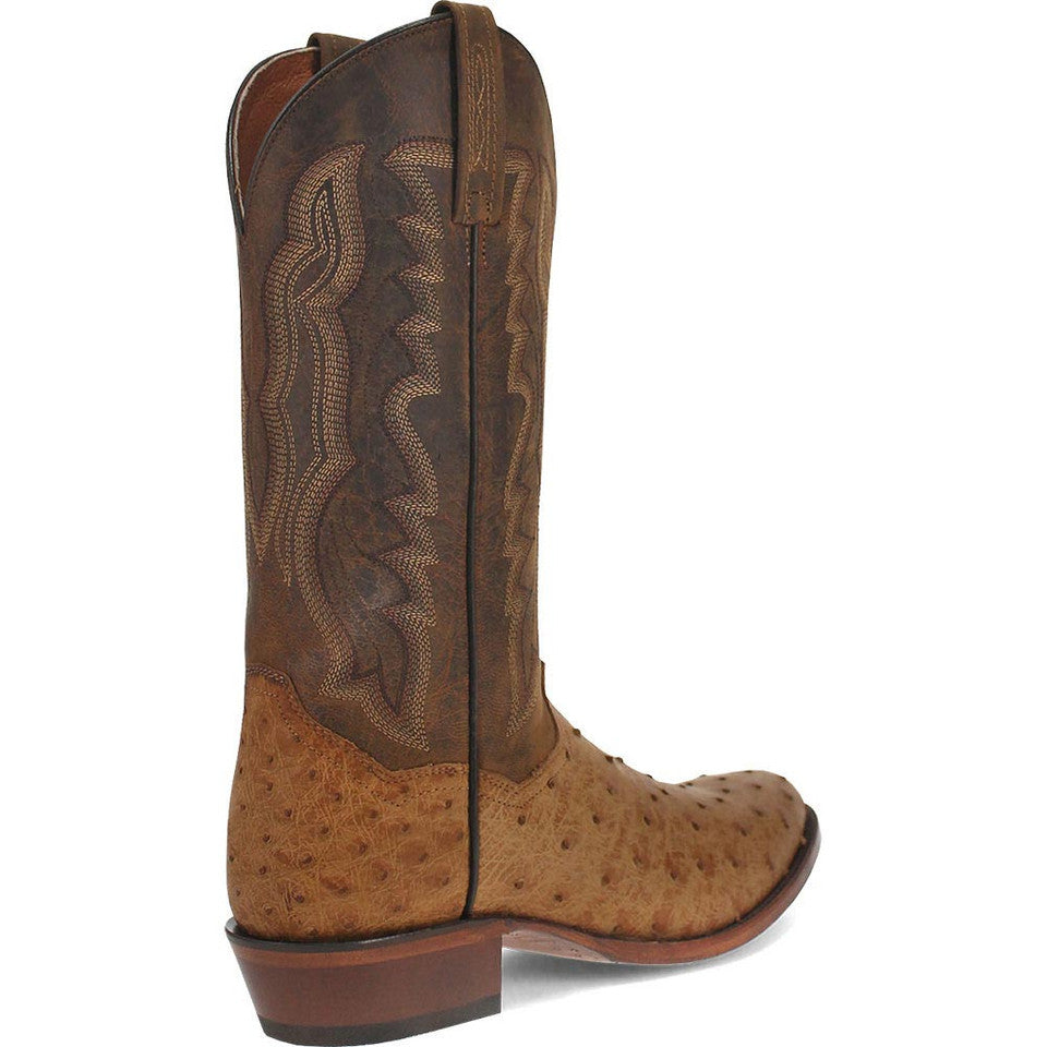 Dan Post Gehrig Men's Saddle Western Ostrich Boots - 8D