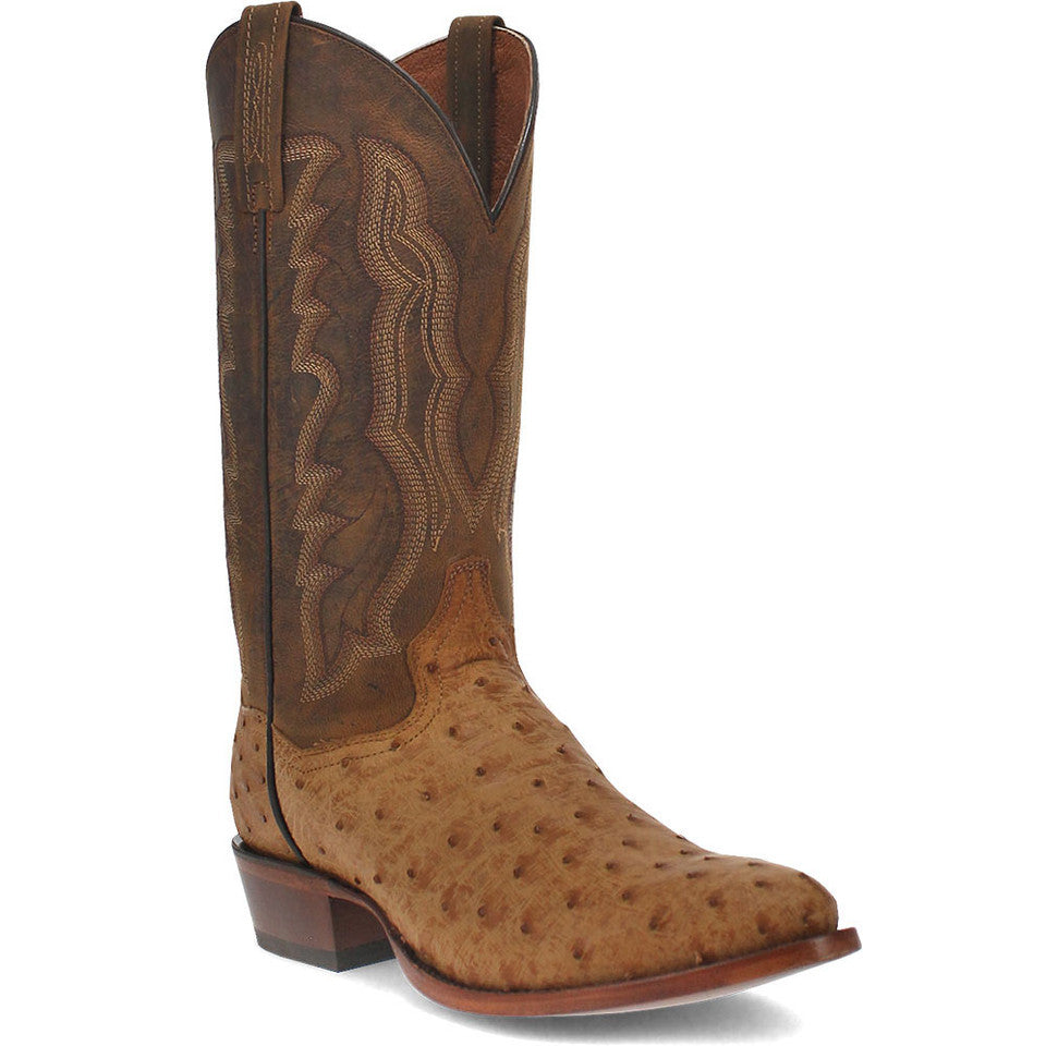 Dan Post Gehrig Men's Saddle Western Ostrich Boots - 8D