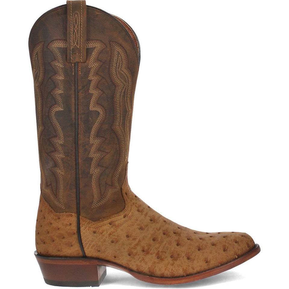 Dan Post Gehrig Men's Saddle Western Ostrich Boots - 8D