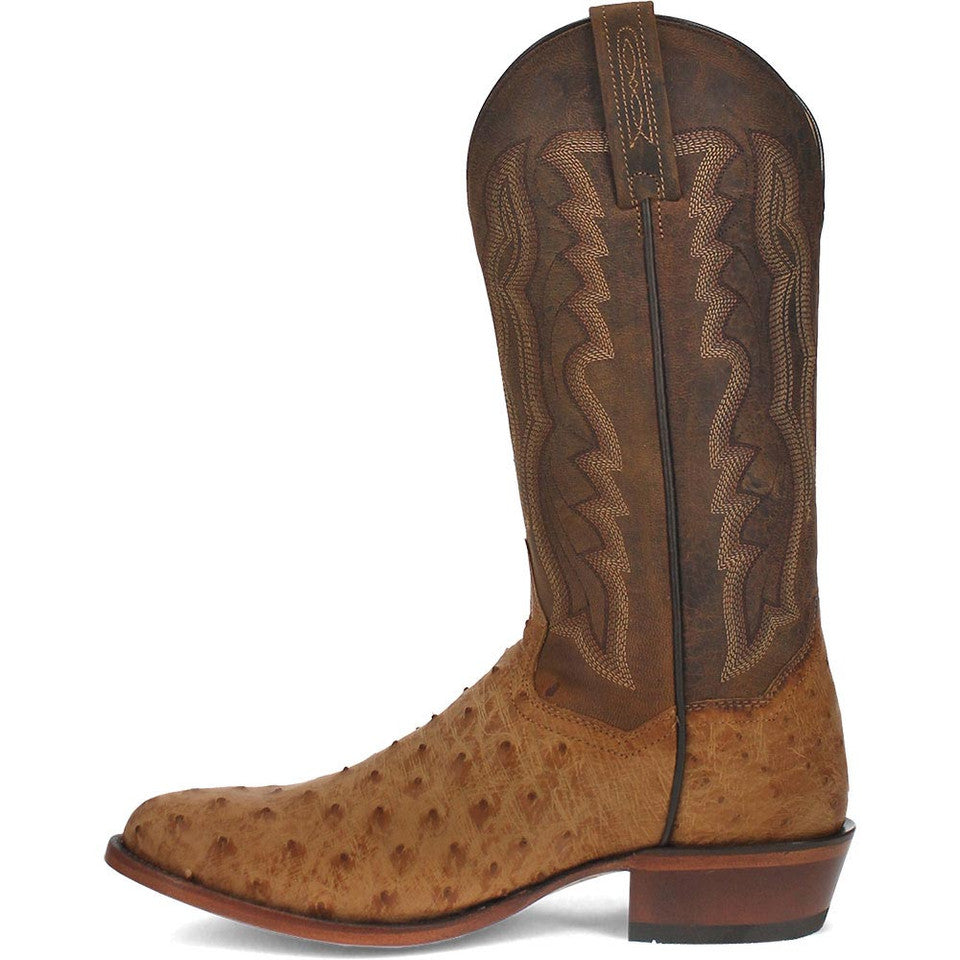 Dan Post Gehrig Men's Saddle Western Ostrich Boots - 8D