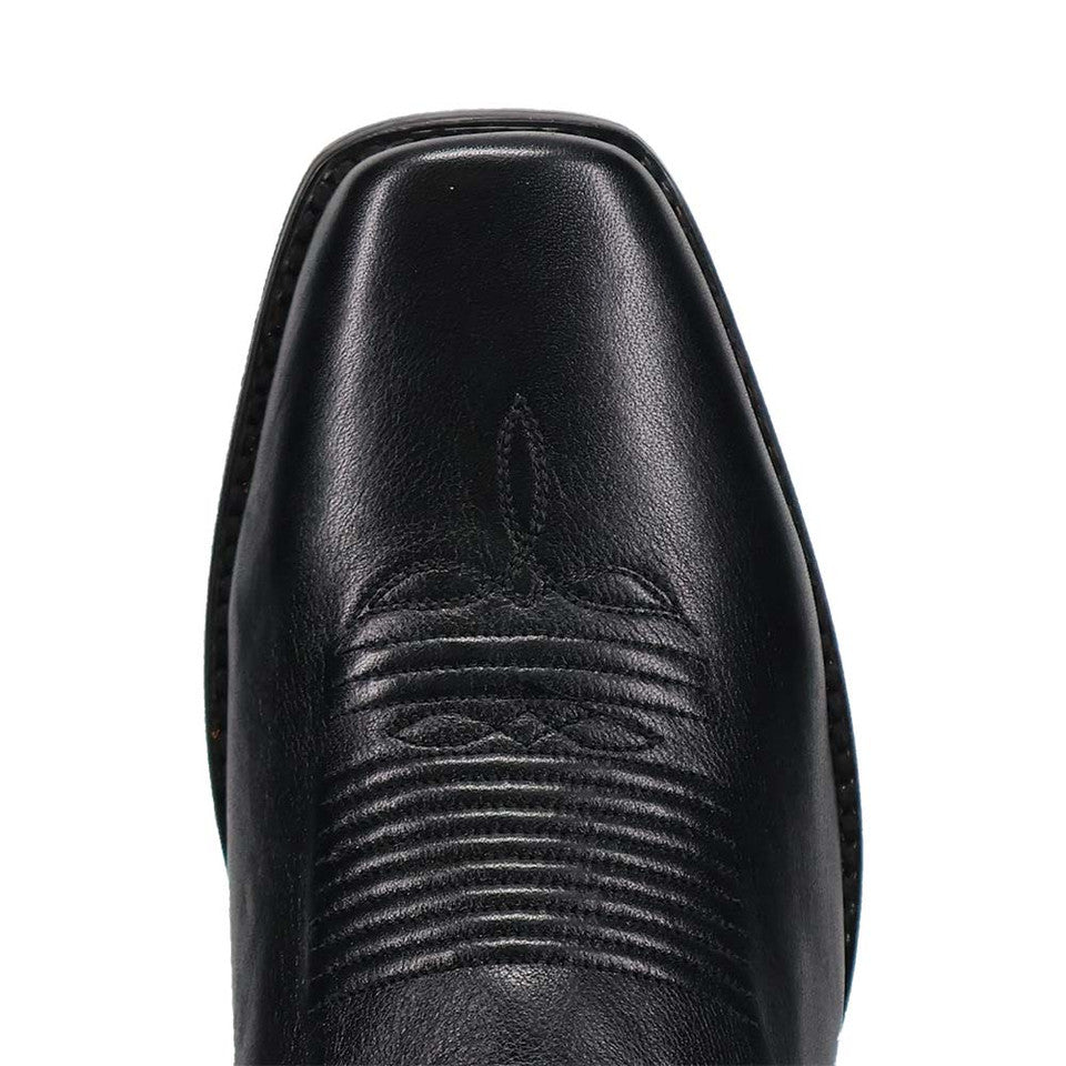 Dan Post Wade Black Leather Cowboy Boots - 8D