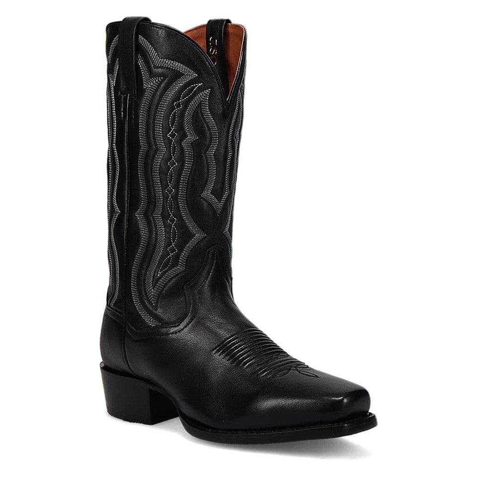 Dan Post Wade Black Leather Cowboy Boots - 8D