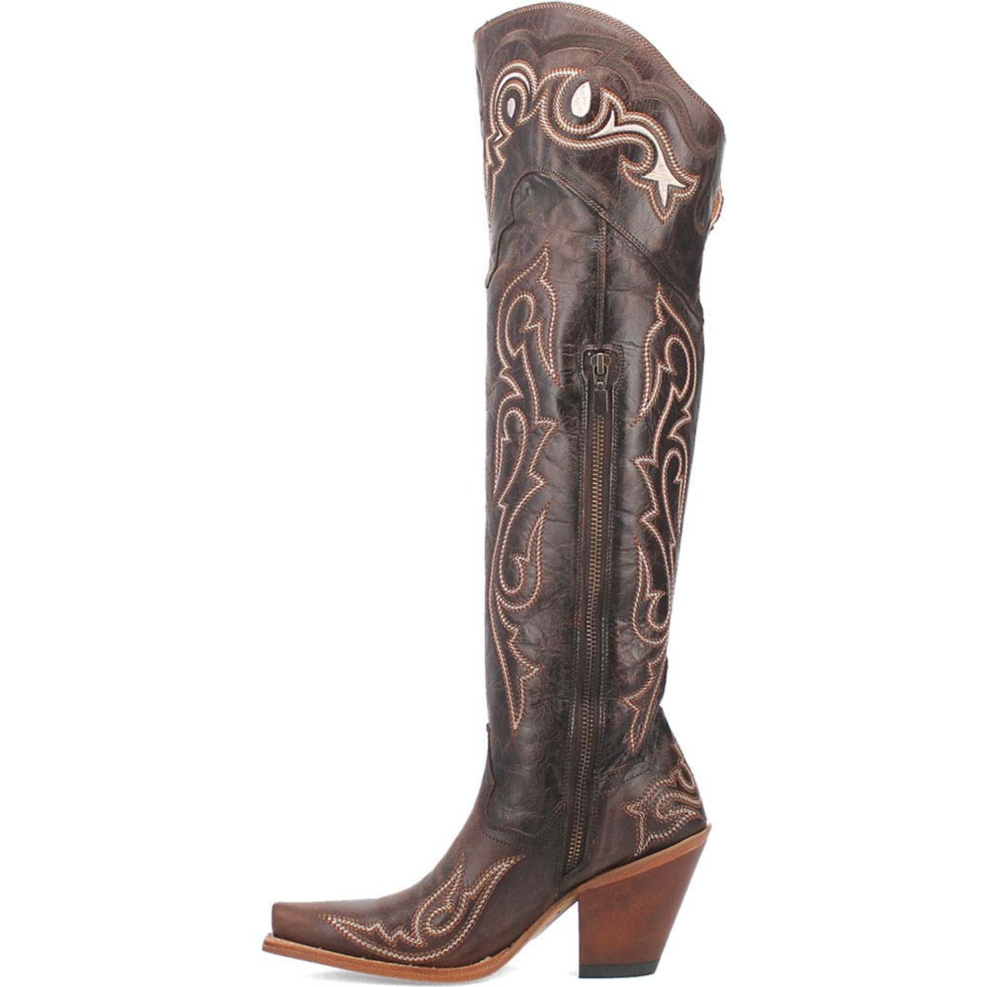 Dan Post Women's Kommotion Chocolate Leather Boots - 7M