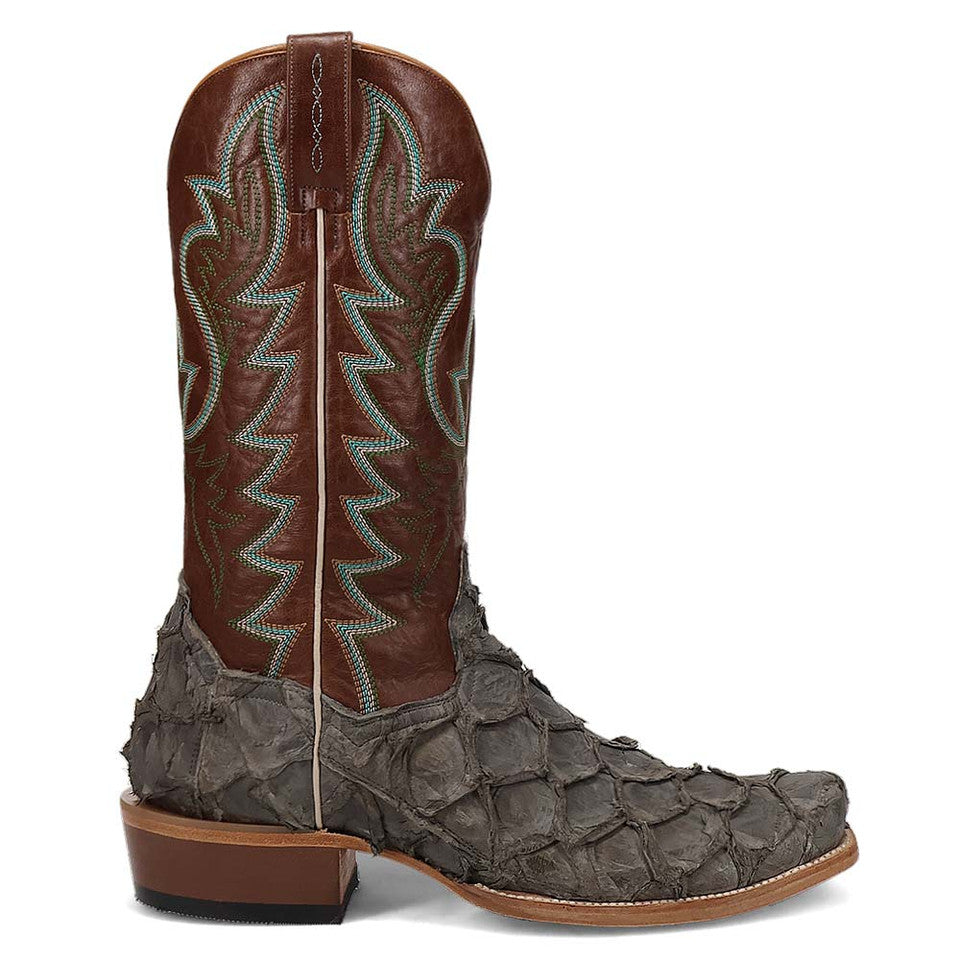 Dan Post Men's Riggs Pirarucu Skin Cutter Style Toe 13" Boots - 9.5D