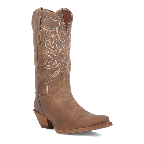 Dan Post Karmel Leather Boot - Premium Brown