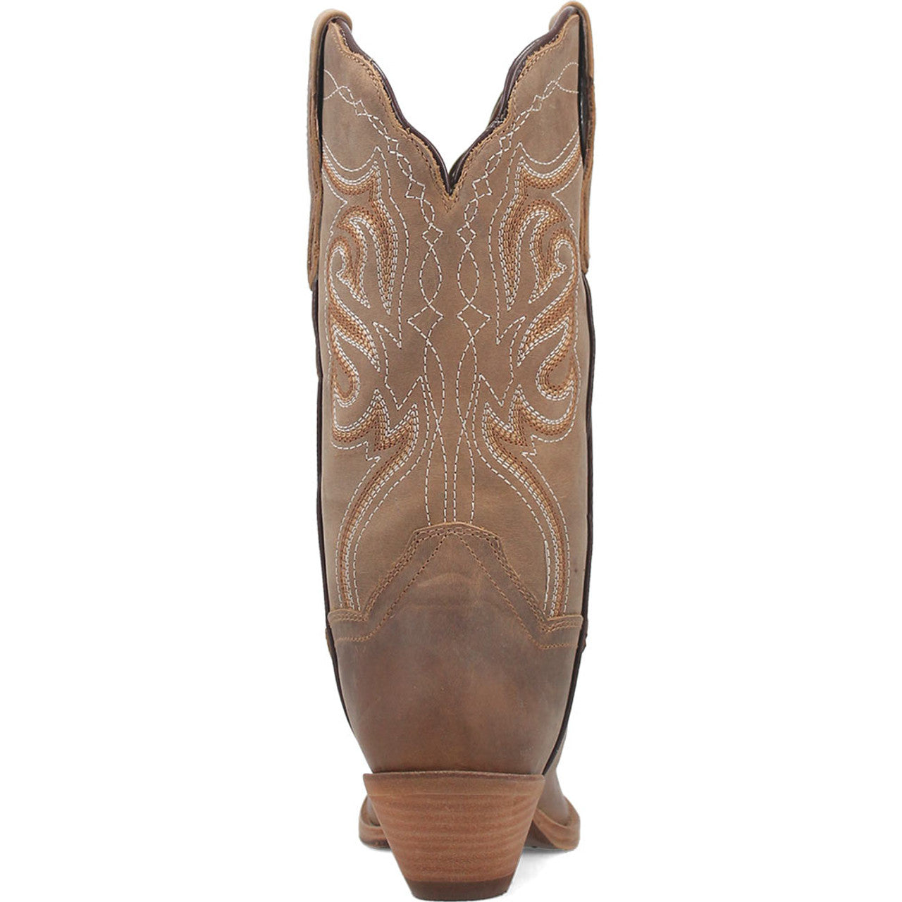 Dan Post Women's Square Toe Tan/Denim Ellie Leather Boots - 7M