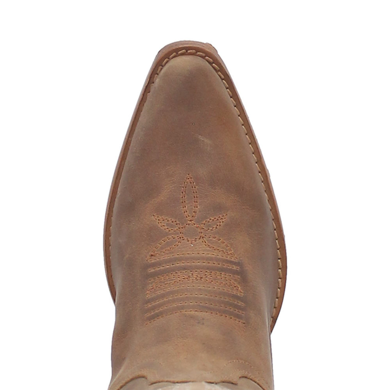 Dan Post Women's Square Toe Tan/Denim Ellie Leather Boots - 7M