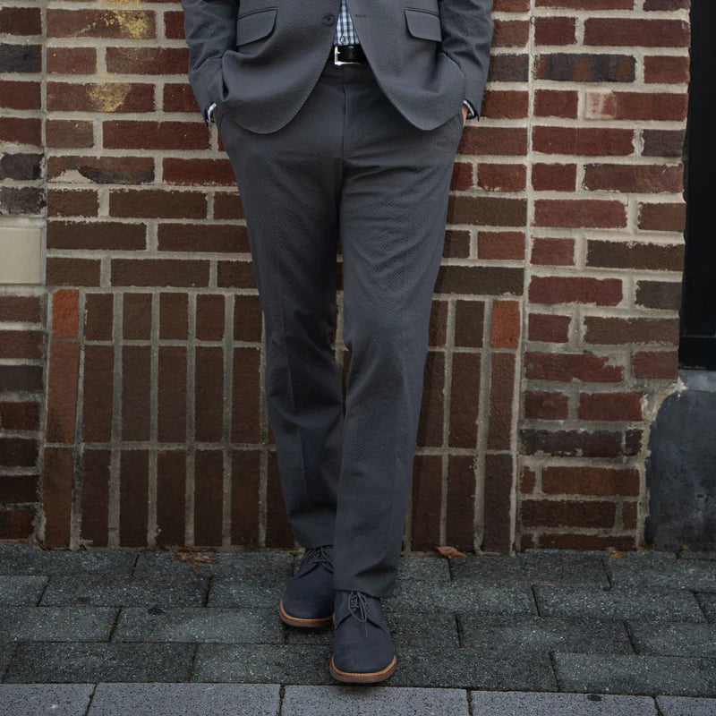 Seersucker Blazer - "Voodoo Gray" Seersucker Sport Coat Voodoo Gray Seersucker Stretch Sport Coat - 38 R