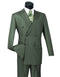 Mens Grey Suit Mens Double Breasted Gangster Pinstripe homecoming  Suit in Charcoal Gray