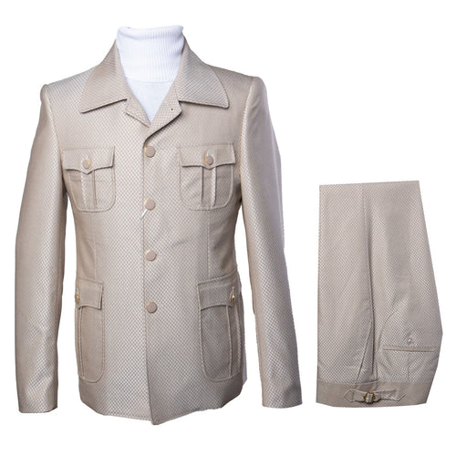 Rossi Man DUKE RM1766 Slim Fit 3-Piece Suit for Men Γ’β¬β Modern Cream Off-White Formalwear