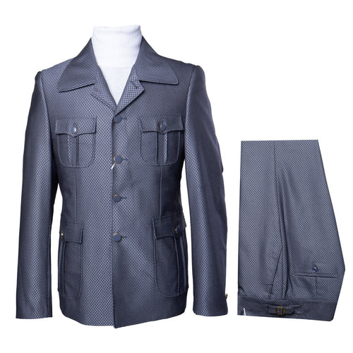 Rossi Man DUKE RM1767 Γ’β¬β Slim Fit Steel Grey 3-Piece Suit for Men | Elegant Formalwear