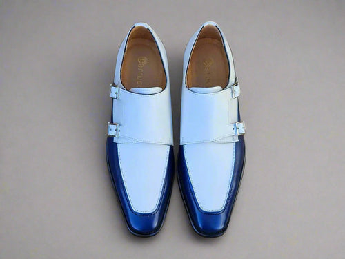 Carrucci Double Monk Strap Two Tone Loafer