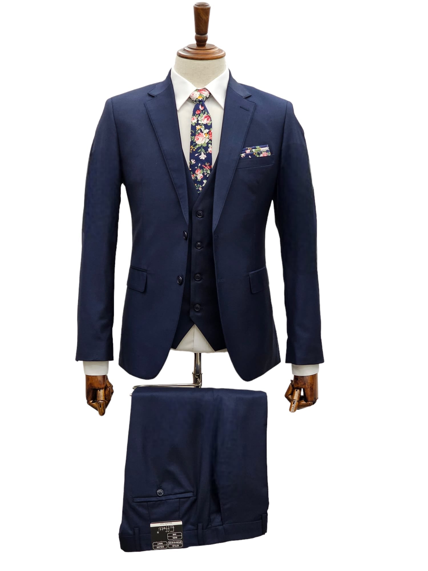 Effetti Suit Designer - 2 button Notch Lapel slim fit EF2N+V-8129 NAVY