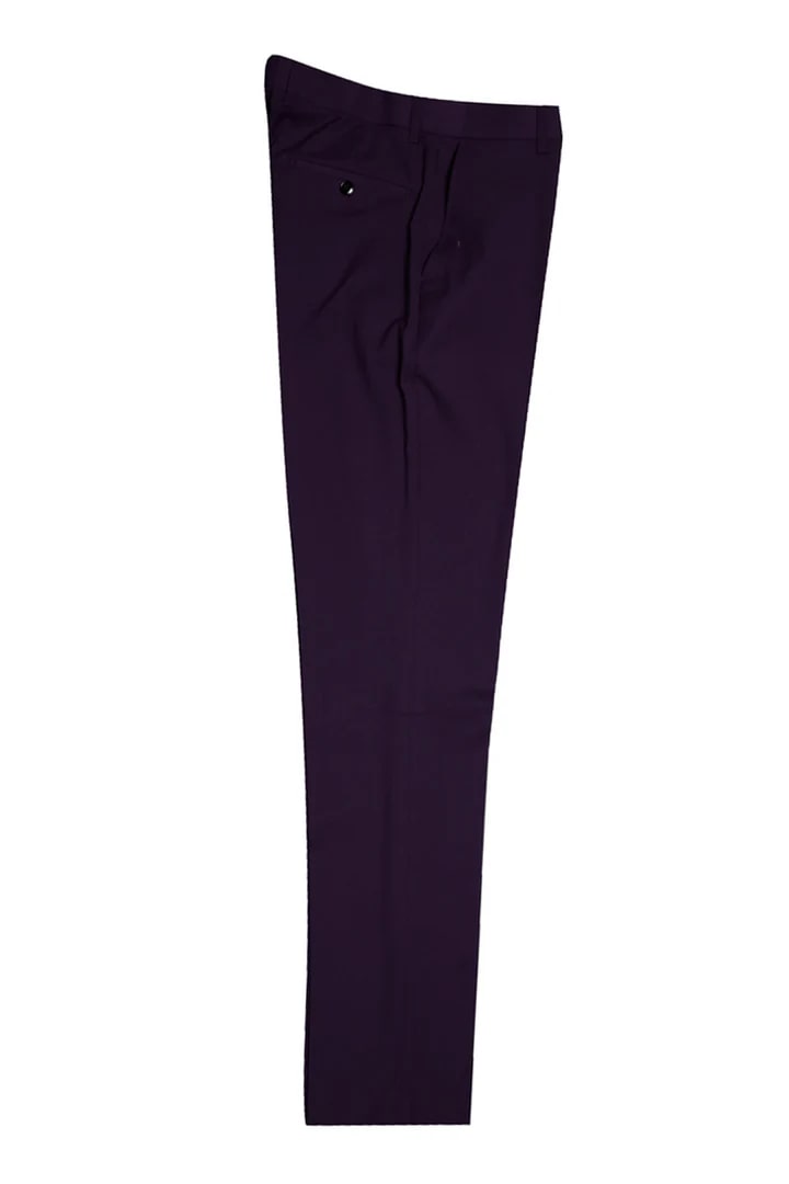 Cheap priced Suit  - Men's Vested One Button Peak Lapel Stacy Adams Eggplant Suit - 38 Short Jacket+32 Waist Adjustable 28to34)(Height: 5 4 to5 7 )(Neck  15-16.5)S-M)
