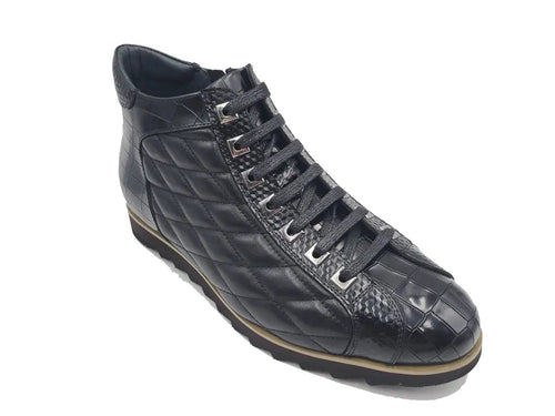 Carrucci Embossed Alligator High Top