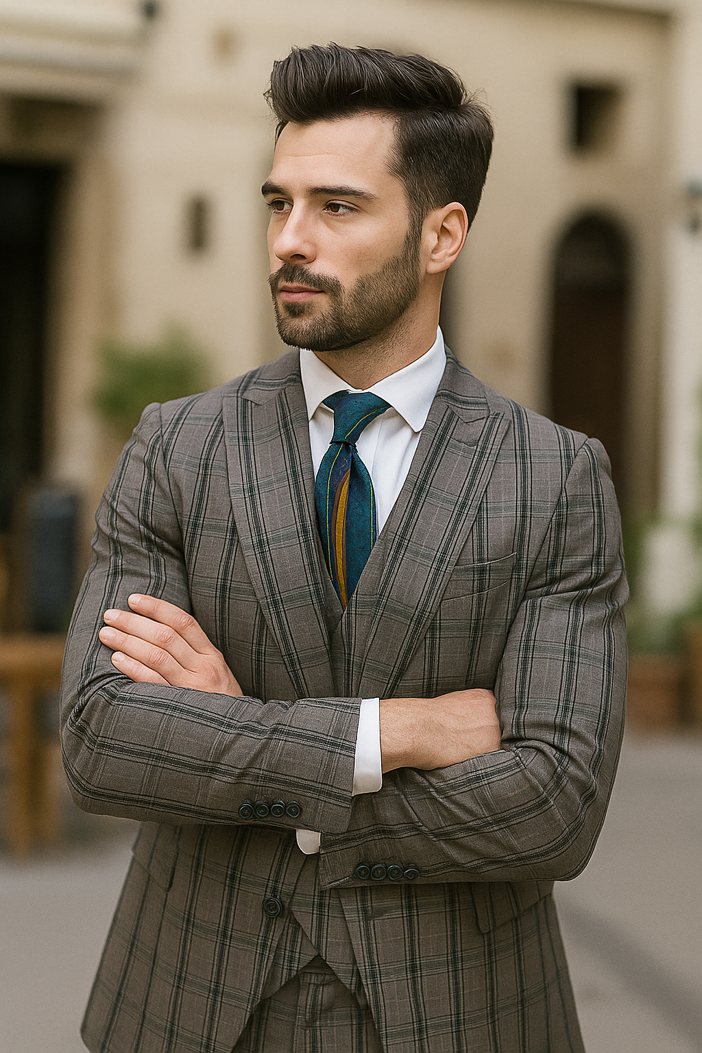 Rossiman Suits For Sale - Mens Designer Suit - Fashion Suits - Fancy Grey Suits - 38 Short Jacket+32 Waist Adjustable 28to34)(Height: 5 4 to5 7 )(Neck 15-16.5)S-M)