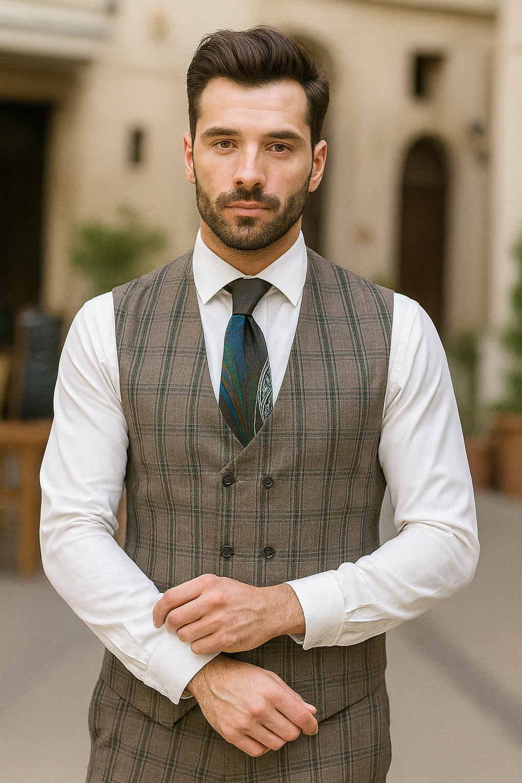 Rossiman Suits For Sale - Mens Designer Suit - Fashion Suits - Fancy Grey Suits - 38 Short Jacket+32 Waist Adjustable 28to34)(Height: 5 4 to5 7 )(Neck 15-16.5)S-M)