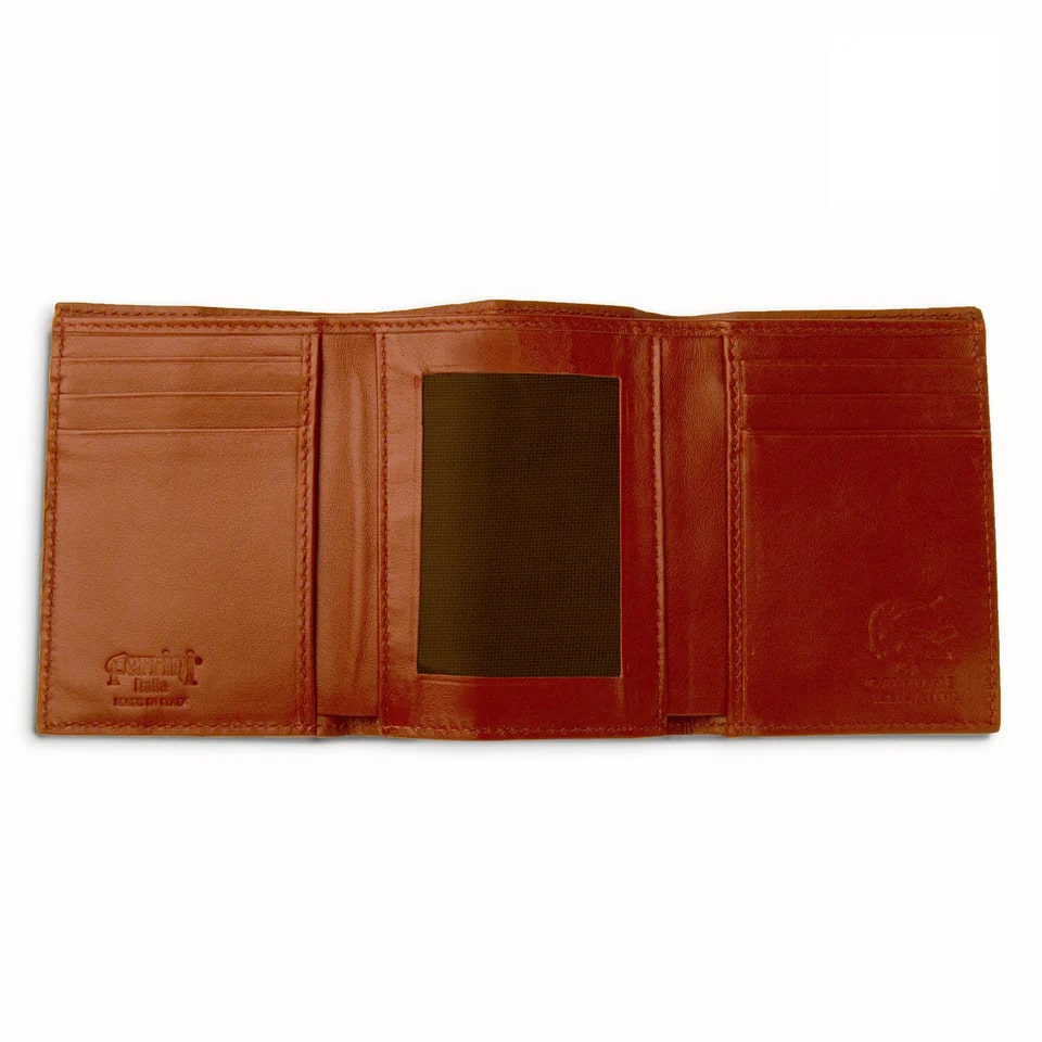 Ferrini Alligator Trifold Wallet Cognac - One Size