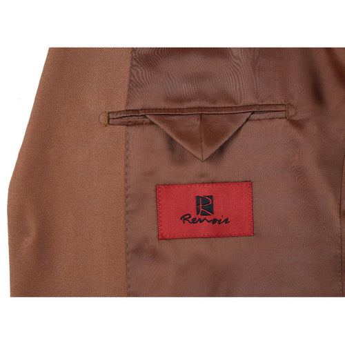 Cheap Priced Suit - Mens Basic Two Button Slim Fit Rust Suit
