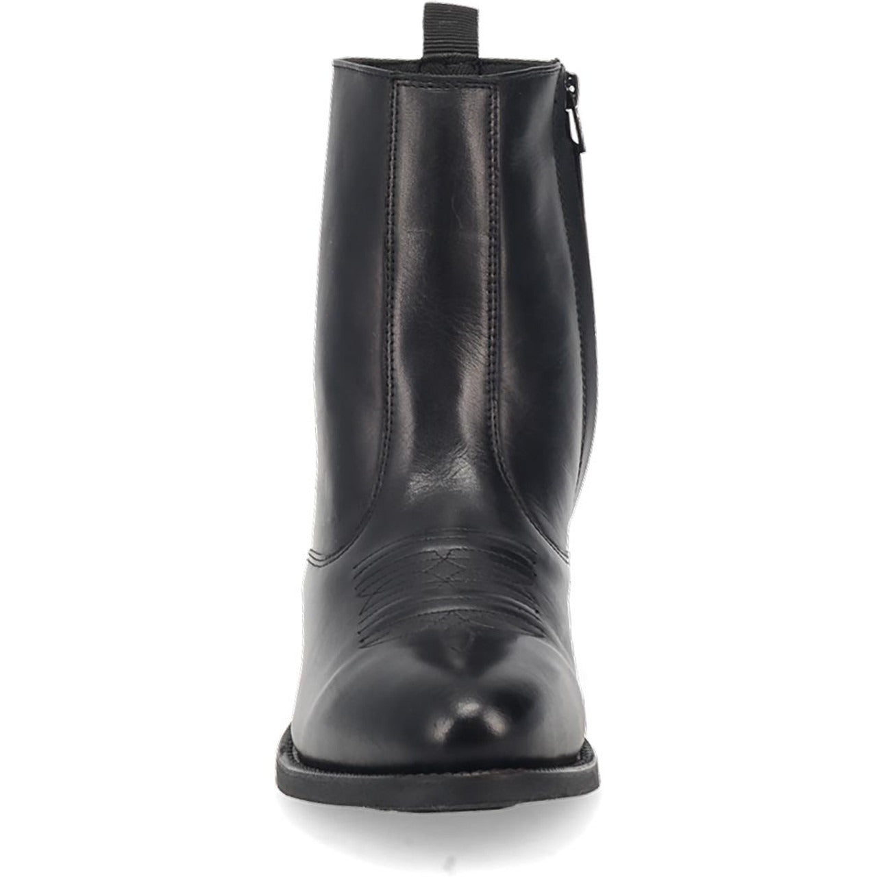 Laredo Fletcher Black Leather Round Toe Boots for Men - 8D