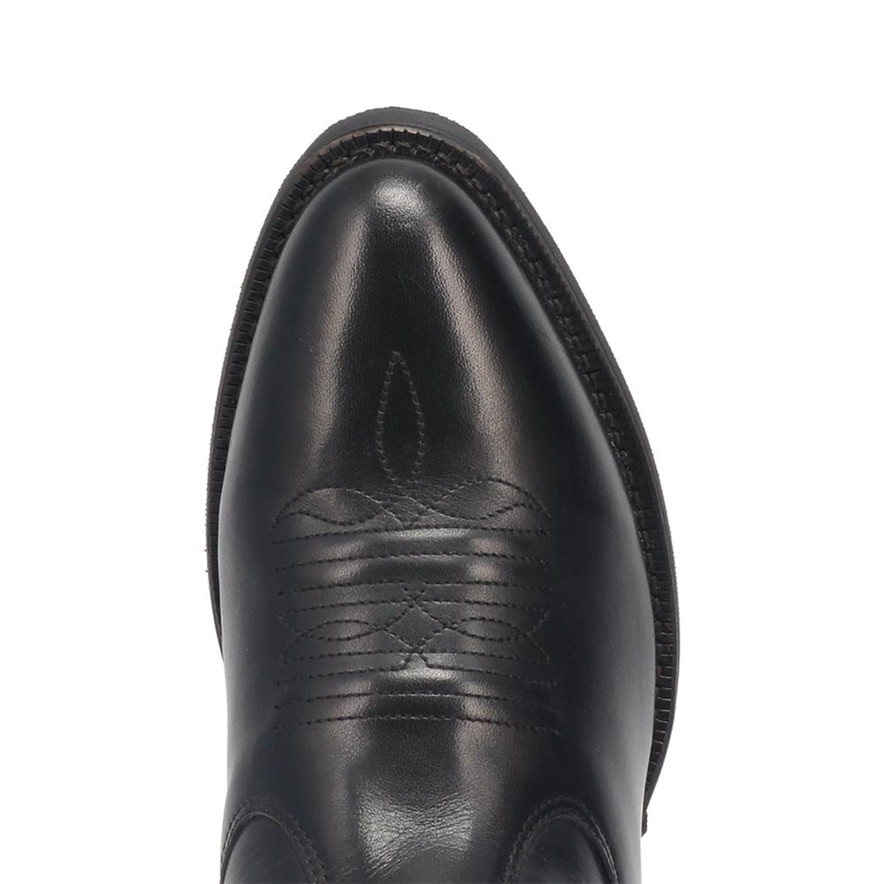 Laredo Fletcher Black Leather Round Toe Boots for Men - 8D