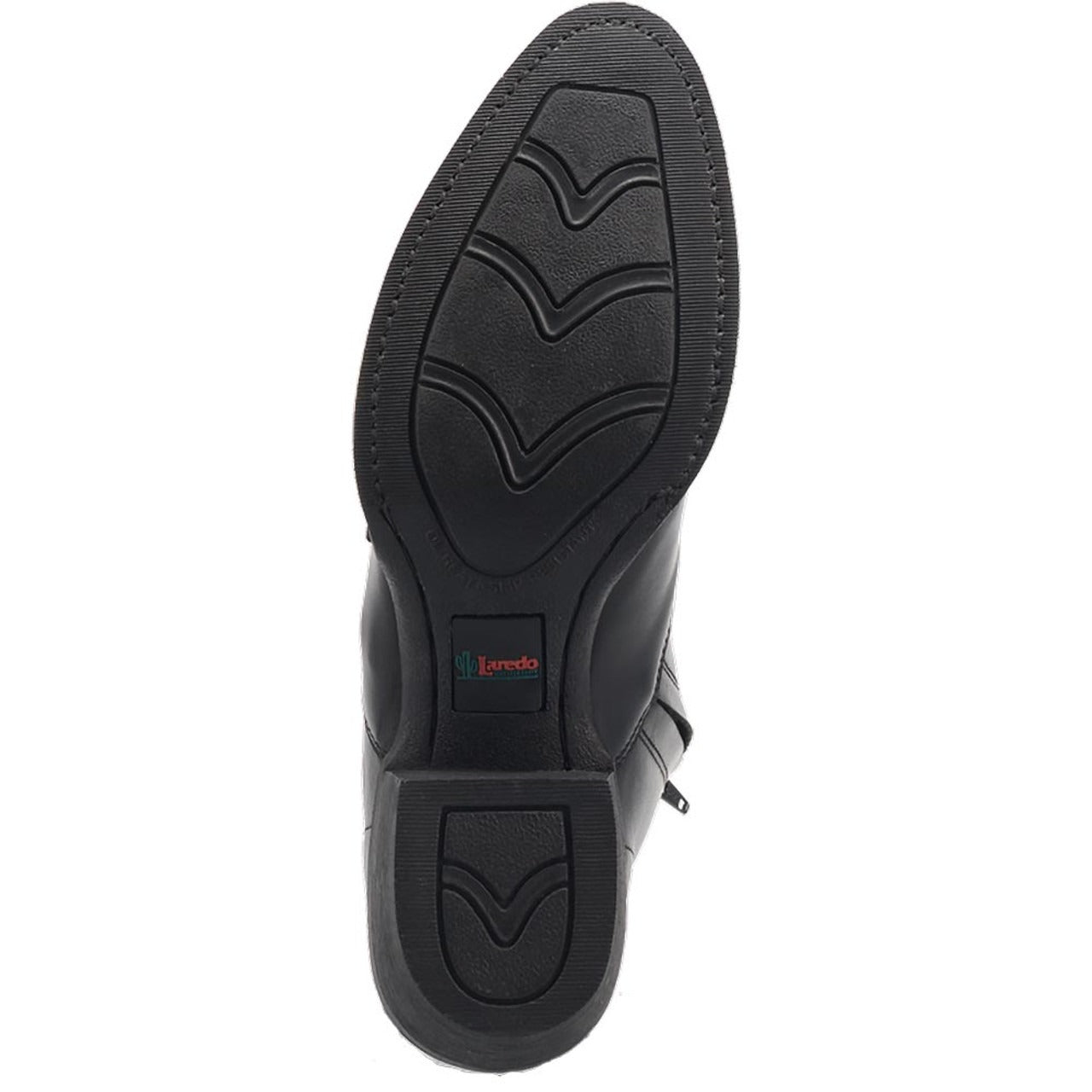 Laredo Fletcher Black Leather Round Toe Boots for Men - 8D