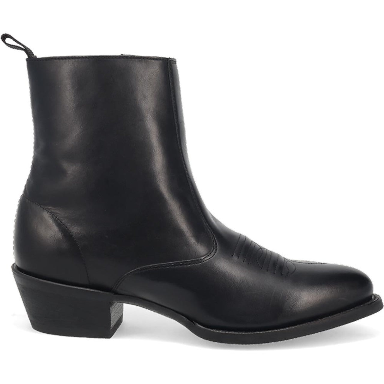 Laredo Fletcher Black Leather Round Toe Boots for Men - 8D