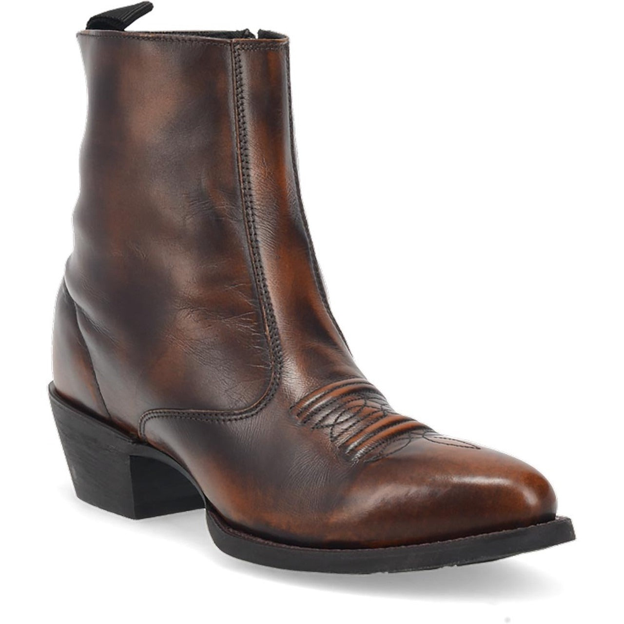 Laredo Fletcher Tan Leather Round Toe Boots for Men - 8D