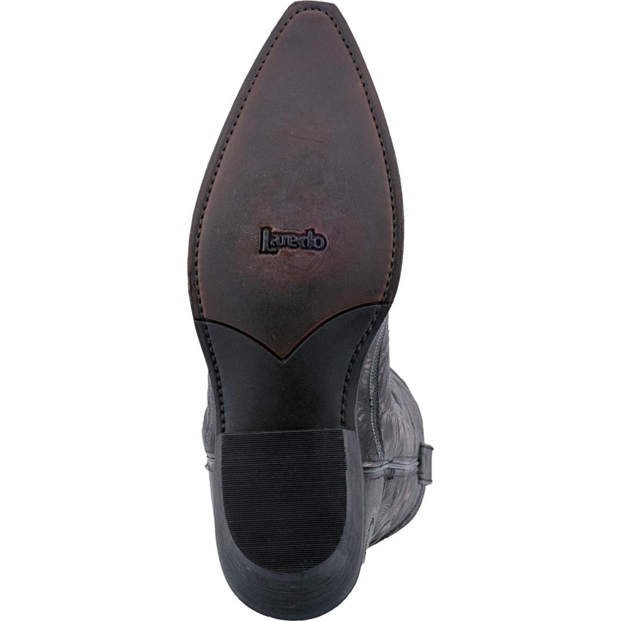 Laredo Garrett Black Distress Leather Snip Toe Boots for Men - 8D