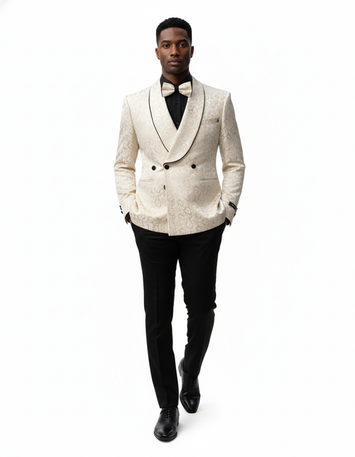 Three Button Shawl Lapel Slim Fit For Men